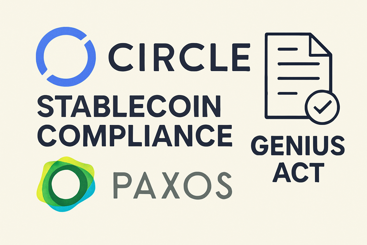 Circle Paxos stablecoin compliance GENIUS Act