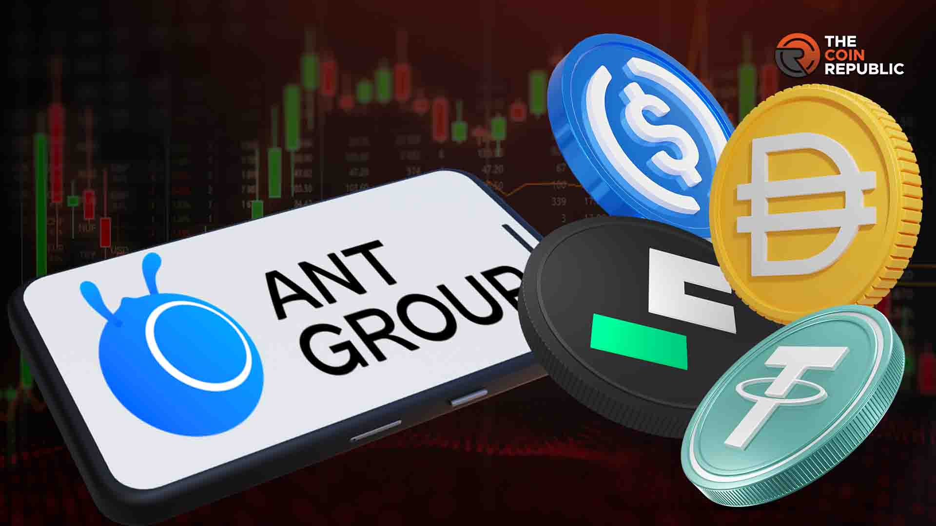 Global financial institutions applying for MAS stablecoin licenses in Singapore, featuring digital currency symbols and Singapore's skyline with the Monetary Authority of Singapore building.
