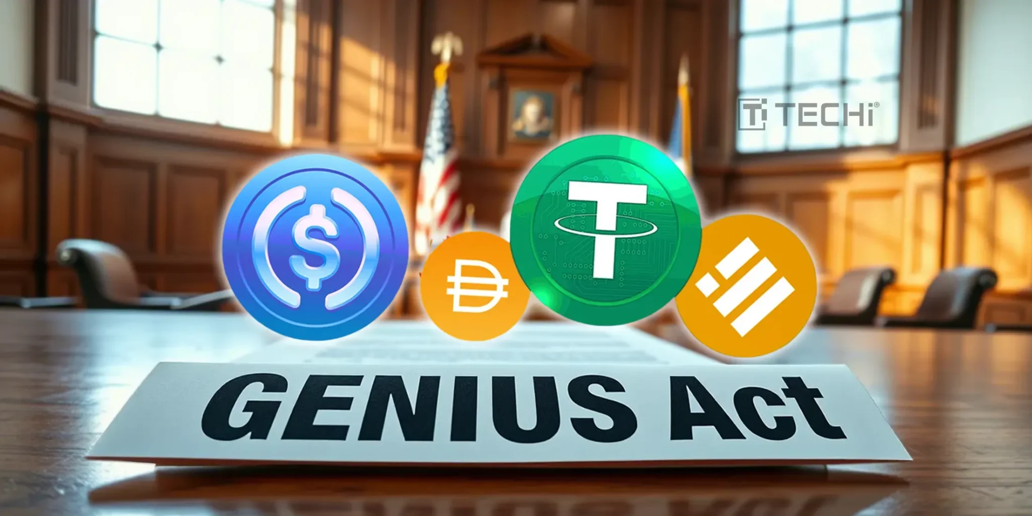 GENIUS Act federal vs state stablecoin compliance chart